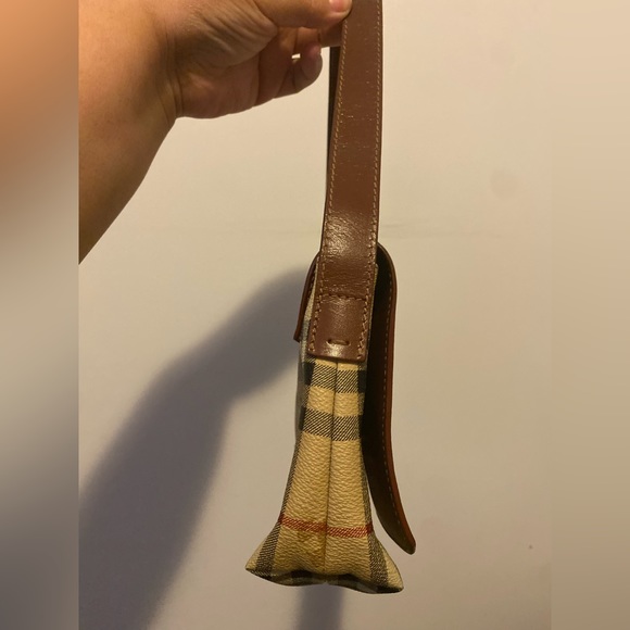 Burberry London Haymarket Novo Check Baguette Shoulder Bag Vintage - Picture 8 of 9